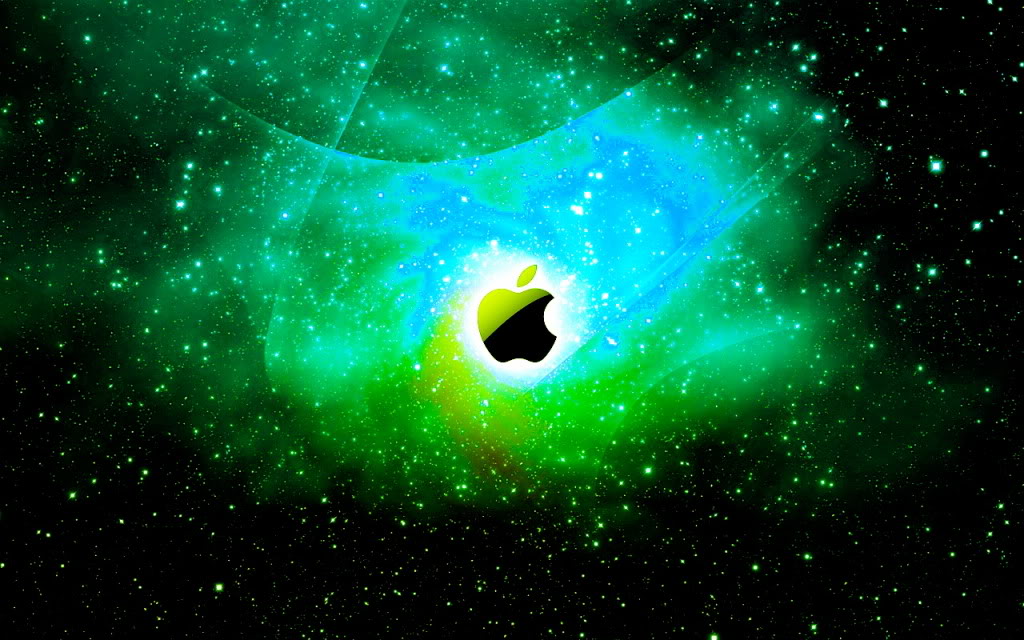 Apple Space Wallpaper White