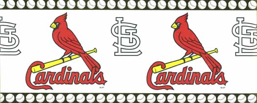 Sanitas St Louis Cardinals Wallpaper Border in the Wallpaper Borders  department at