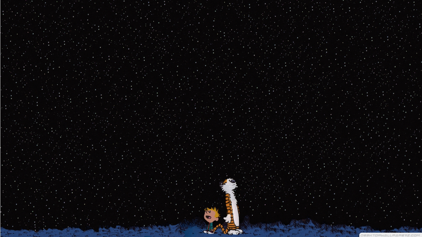 Outer Space Night Sky Stars Ics Calvin And Hobbes