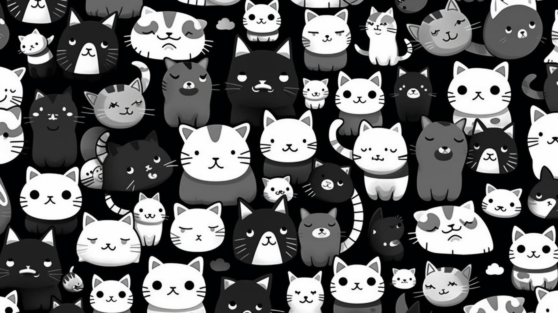 Cute Black And White Wallpaper
