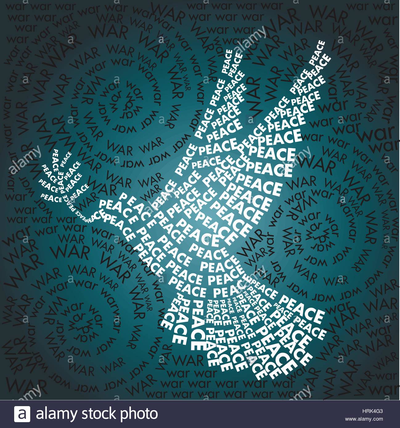 Dove Of Peace In The Words Background Word War Day Related