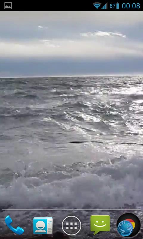  ocean waves live wallpaper hd with calming effect showing a blue ocean 480x800