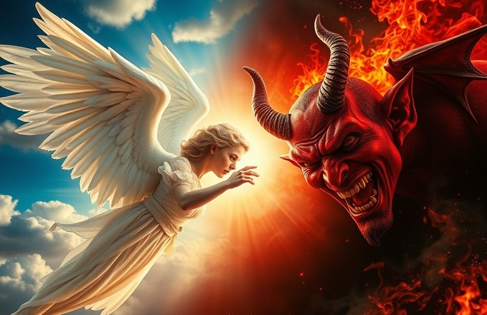 рџ ґ Free Download Angel And Devil Wallpaper By Anthonyp50 Wallpapersafari