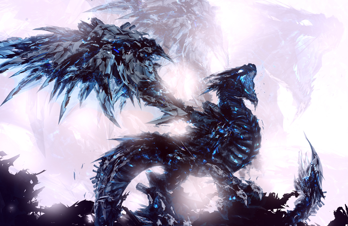 Coldfire Chasejc Dragon Wallpaper Ice Crystal Glass