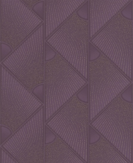 Trapeze Plum Wallpaper From Grahambrown