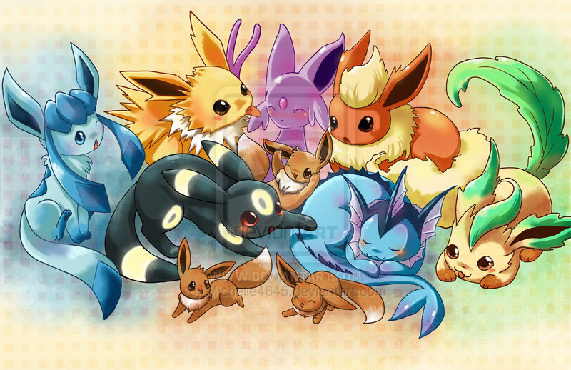 Awesome eevee evolutions  Cute pokemon wallpaper, Eevee