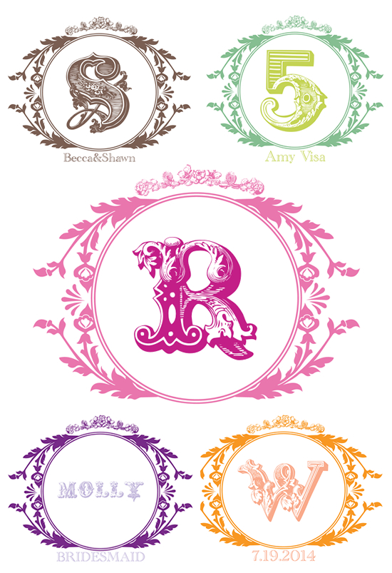 Weddingchicks Bies Custom Monograms Vintage Monogram