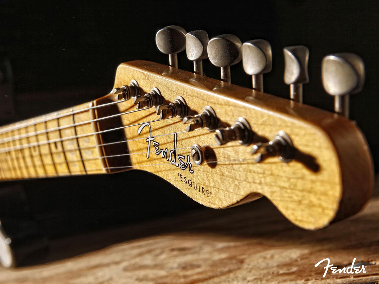Fender Esquire Headstock And Neck Desktop Wallpaper Background