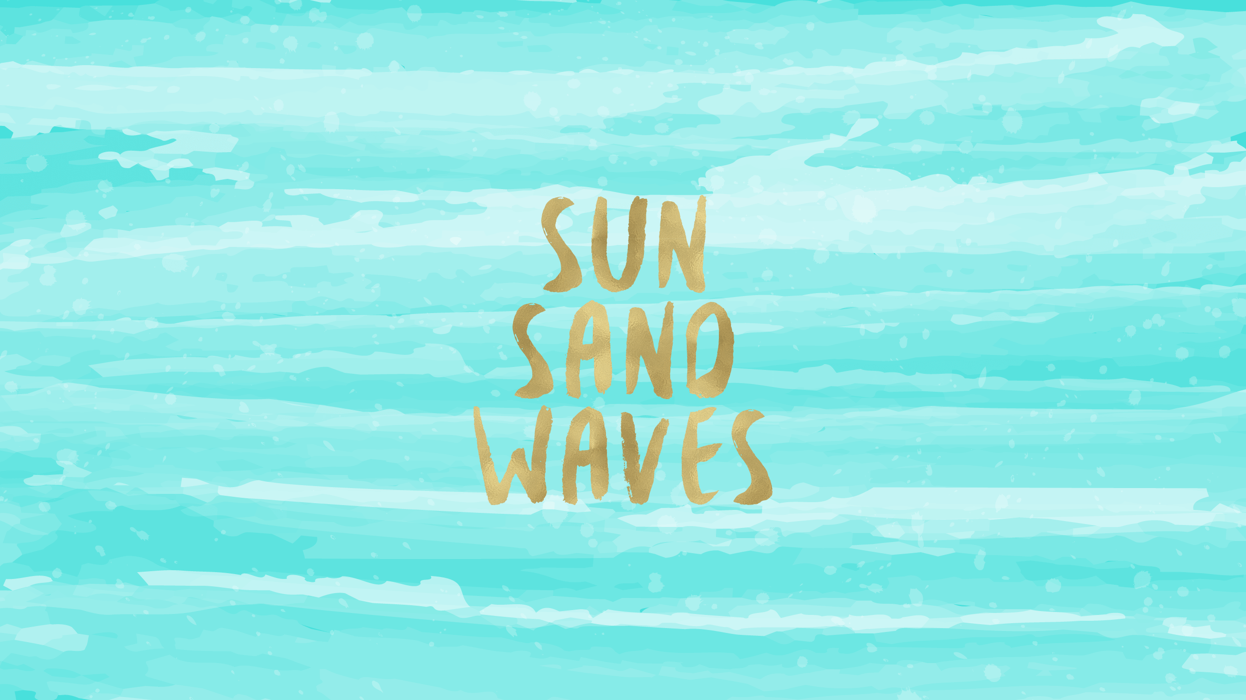 Sun Sand Waves Desktop Wallpaper And Background