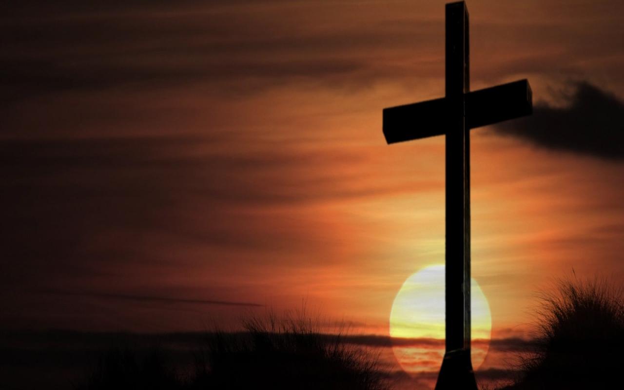 Christian Photography Cross On Sunset Wallpaper Hq