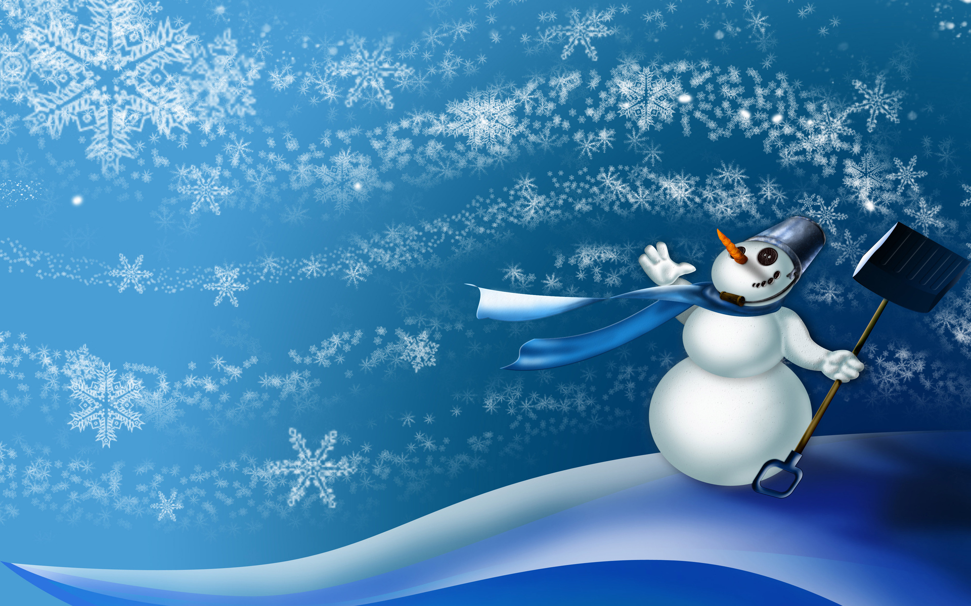 Wind Scarf Christmas Wallpaper