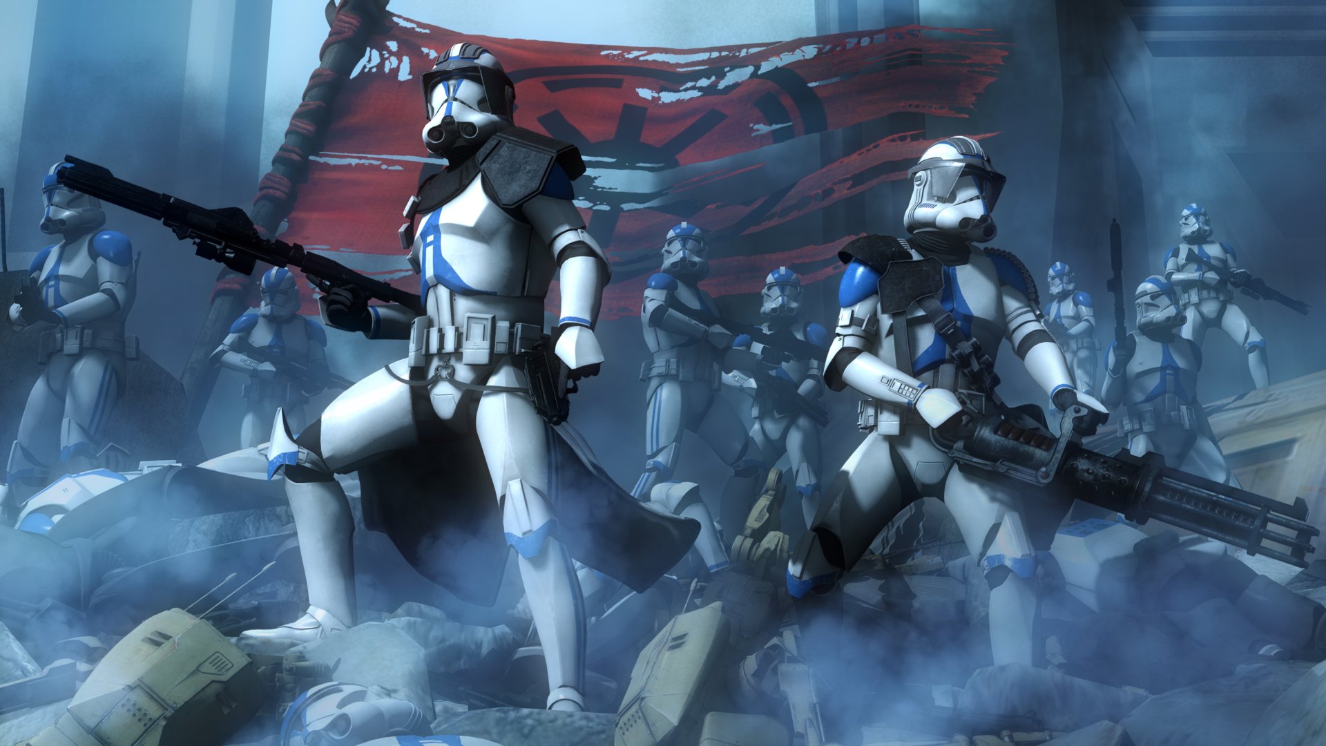 Clone Trooper Battle Wallpaper