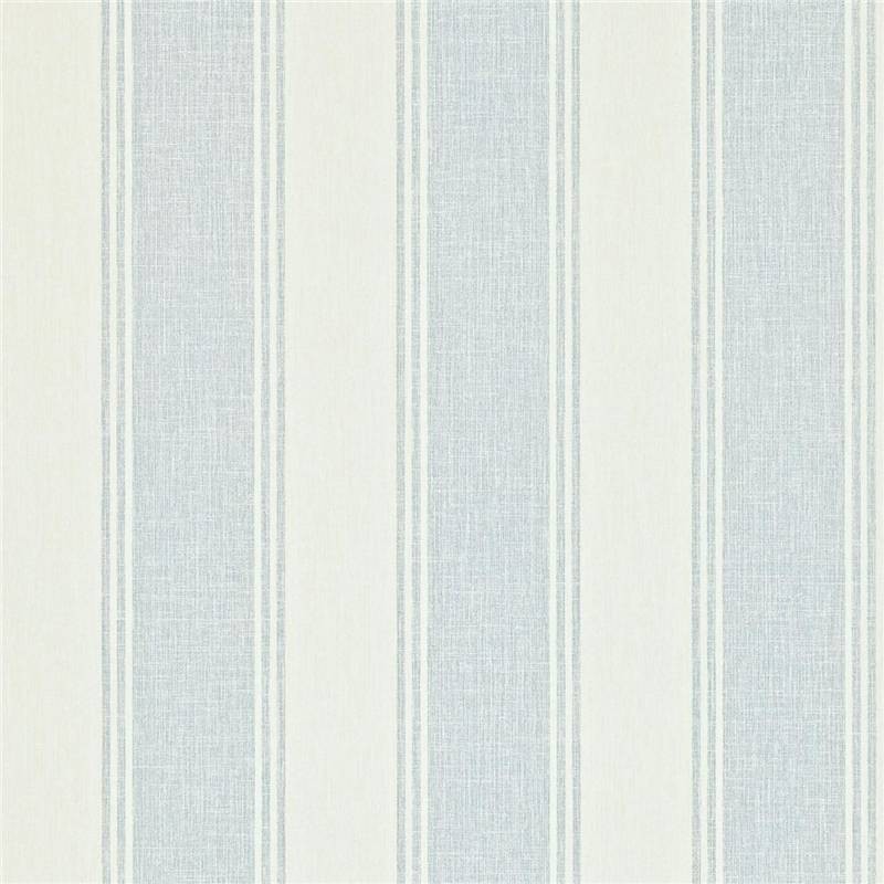 Blue Cream Addison Stripe Maycott Sanderson Wallpaper