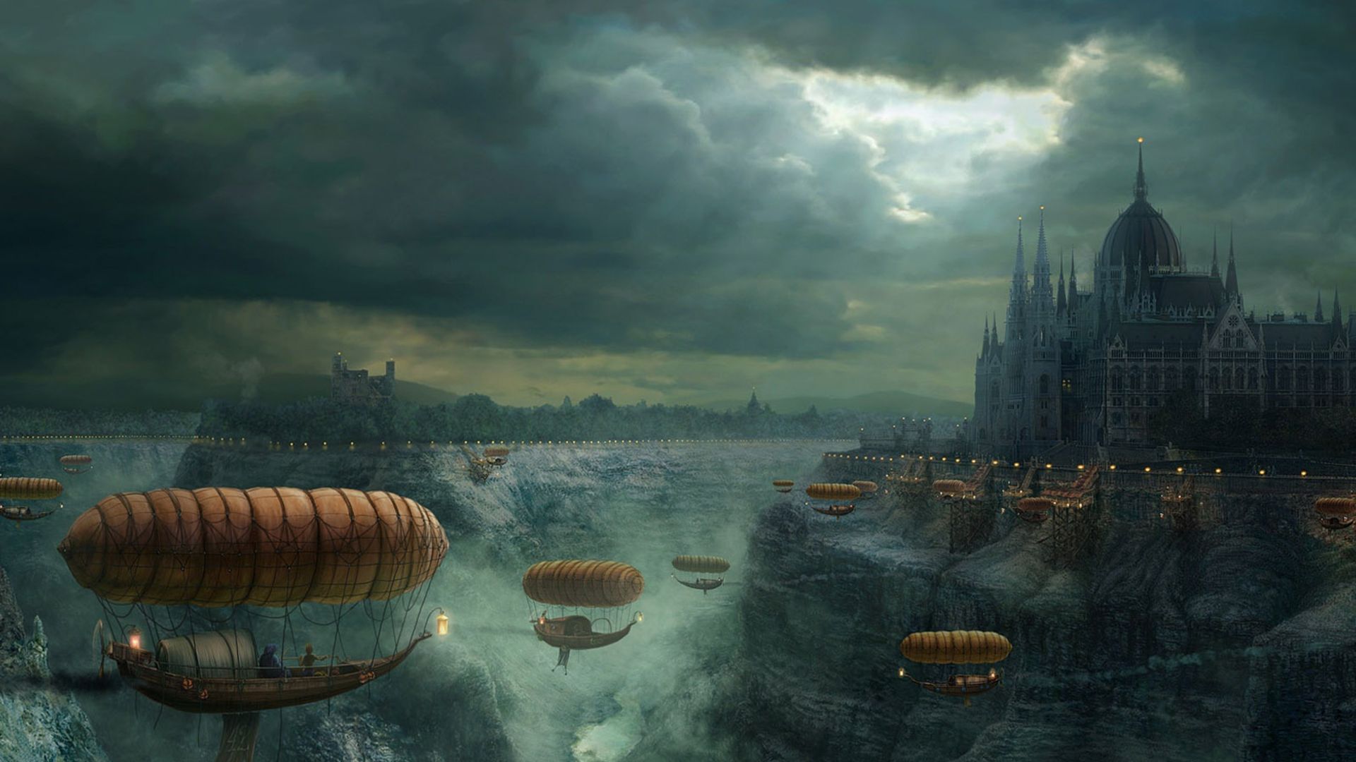 Wallpapers For Steampunk Airship Wallpaper 1920x1080