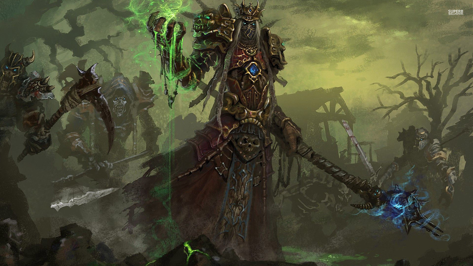 Undead warlock   World of Warcraft wallpaper   Game wallpapers