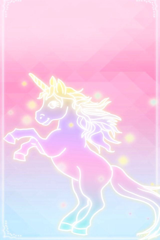 Unicorn Pink Fades To Blue Wallpaper iPhone Background Cutesy Design
