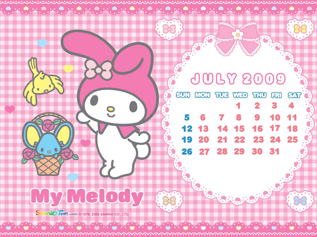 My Melody July 2009 Wallpaper   My Melody Wallpaper 6604731