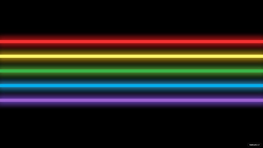 Rainbow Neon Wallpaper