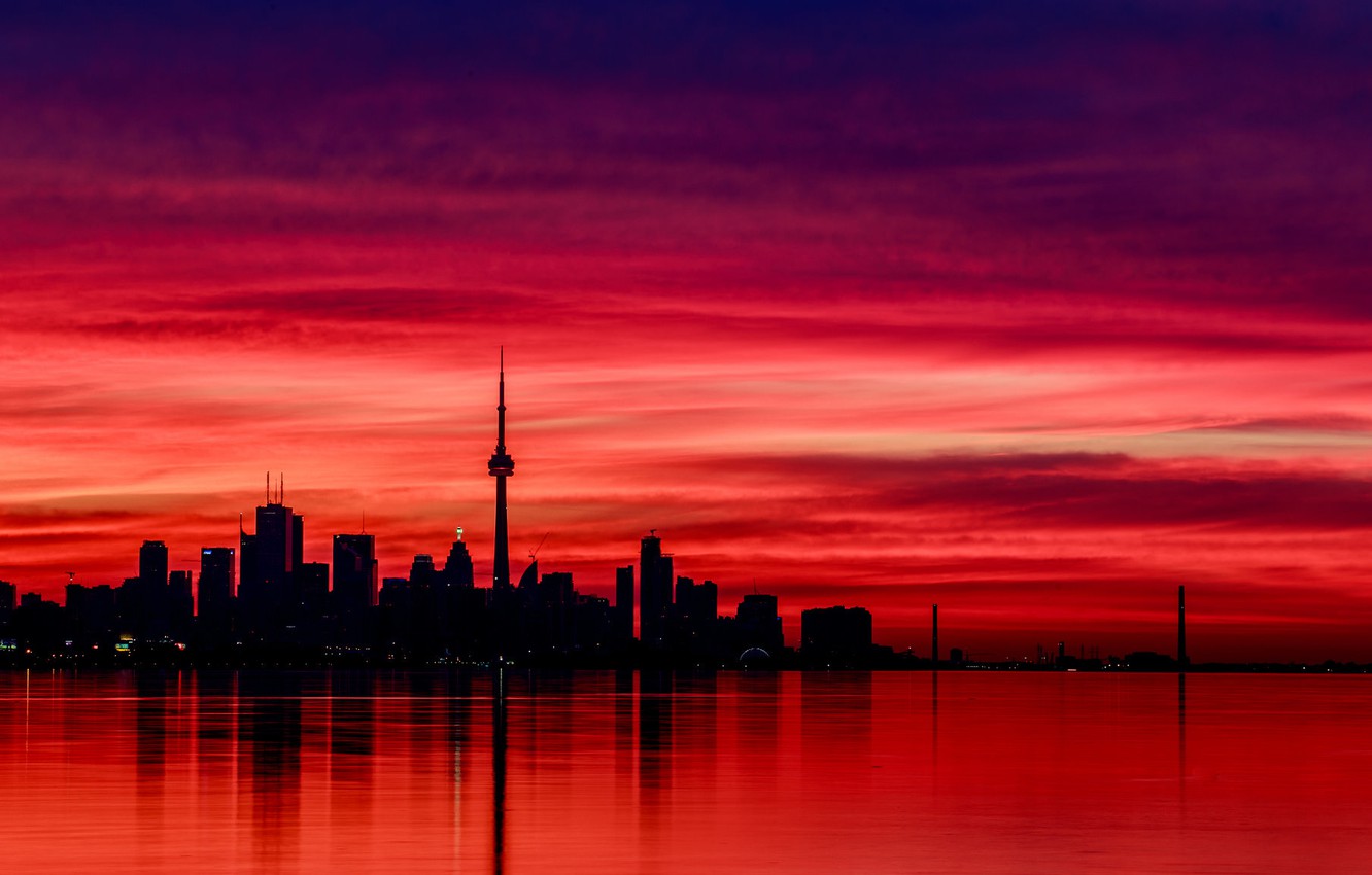 Wallpaper Reflection The Evening Canada