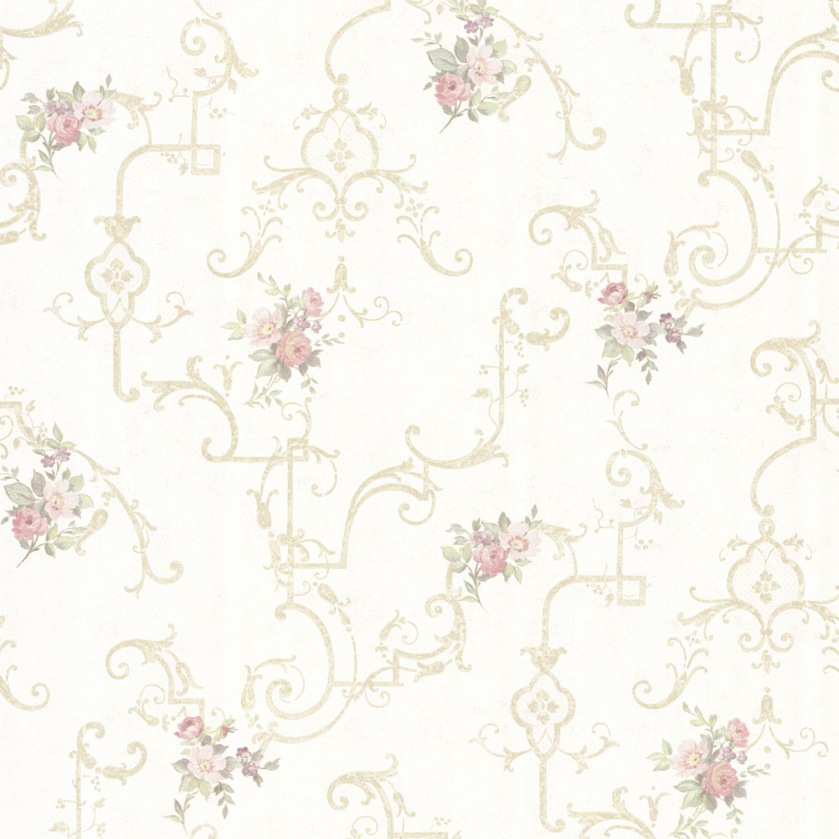 Decowunder wallpapers country house wallpaper Vintage Rose 68308 to