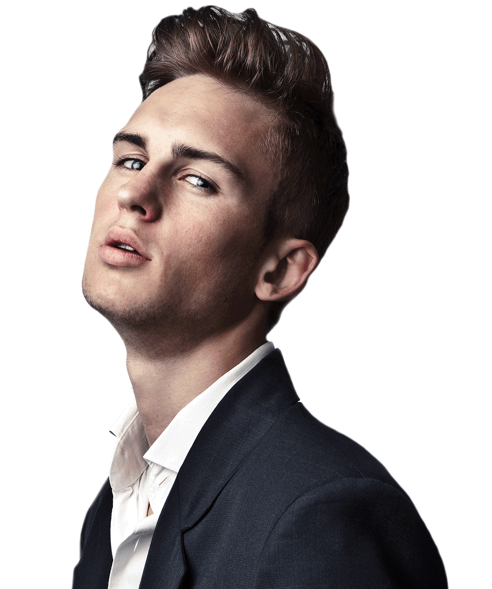 Stylish Male Hairstyle Salon Portrait Wallpaper