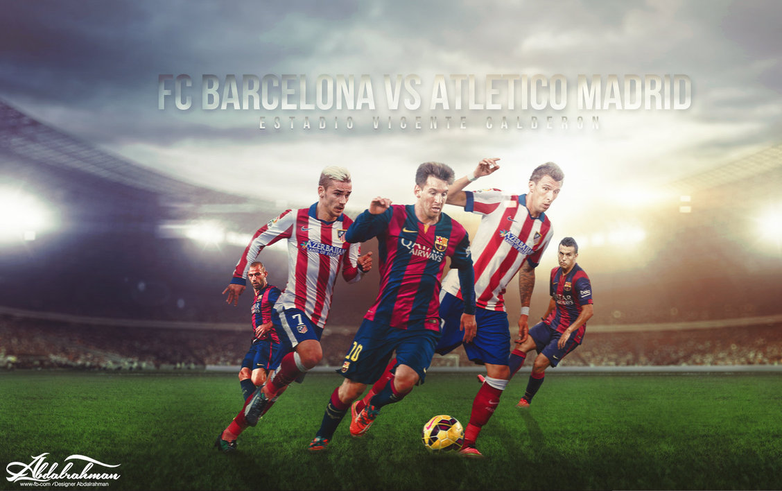Barcelona Vs Atletico Madrid By Designer Abdalrahman On