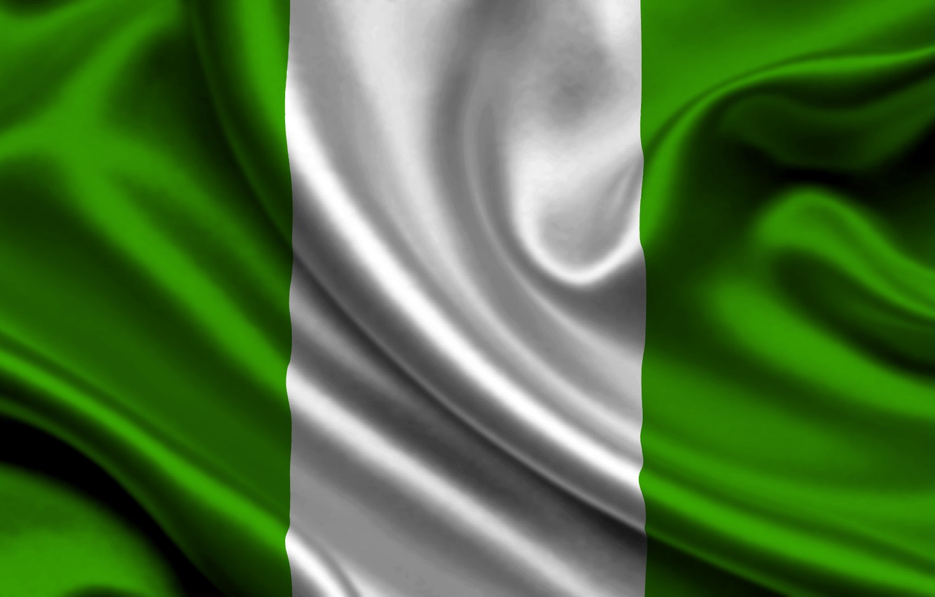 Wallpaper White Flag Texture Green Nigeria The