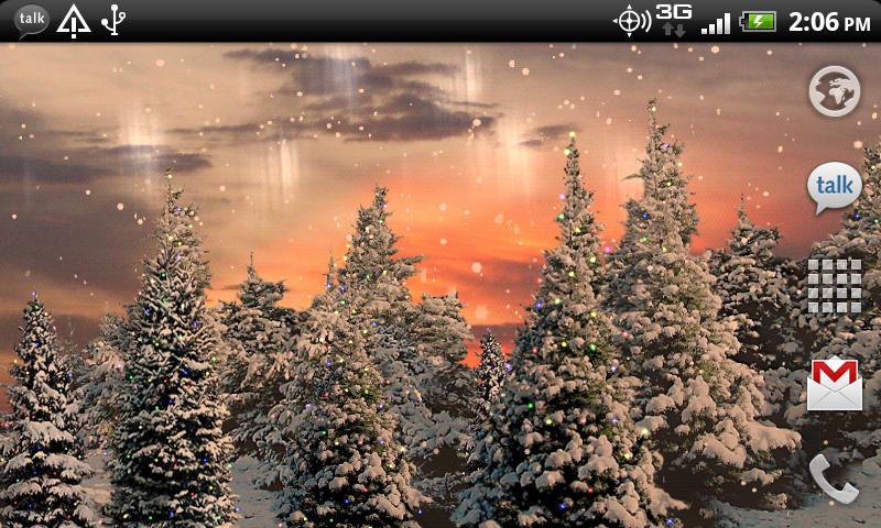 Snowfall Is A Beautiful Live Wallpaper Featuring Gentle Snowflakes