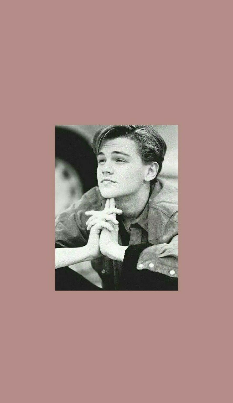 Leonardo Di Caprio Young Leo Black White Pink Person