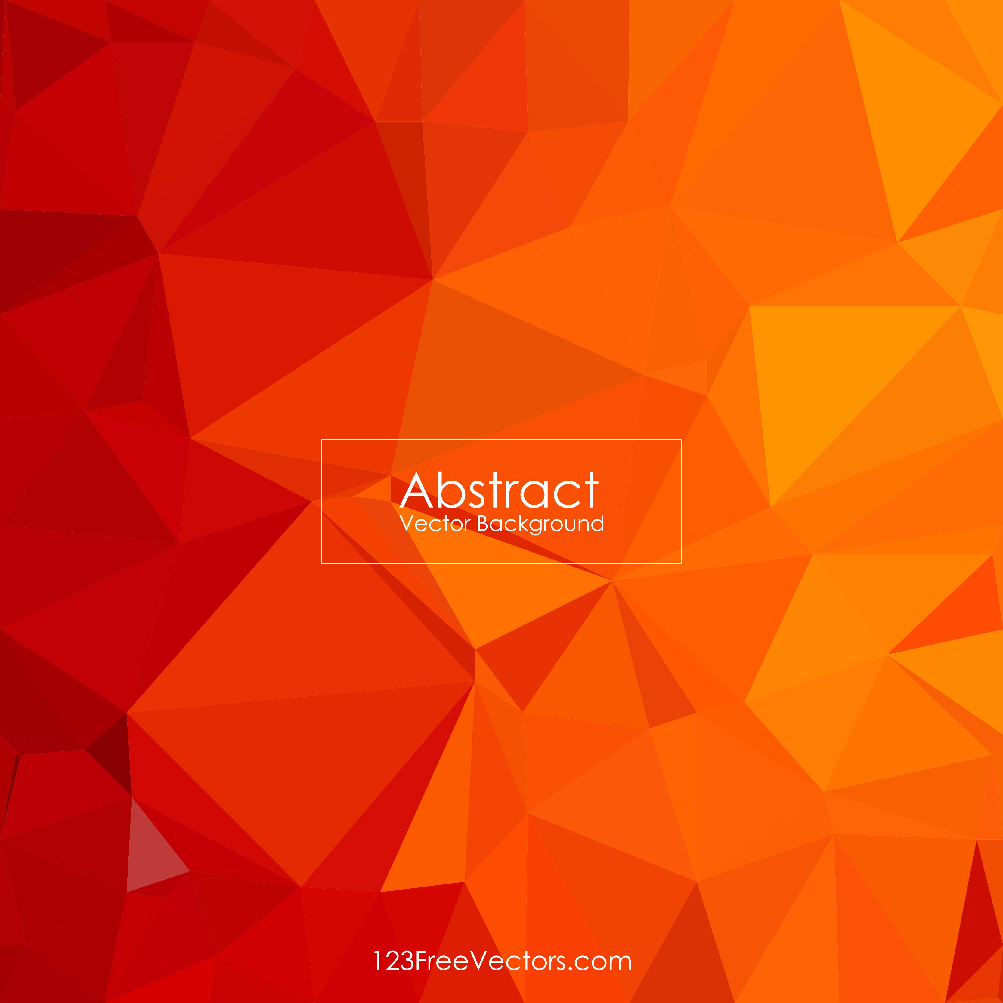 Cool Orange Abstract Polygonal Pattern Background Illustrator