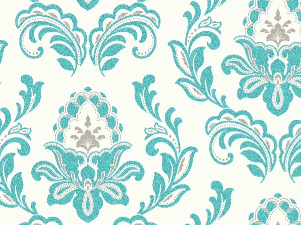 Delivery On Arthouse Bijoux Damask Teal Wallpaper