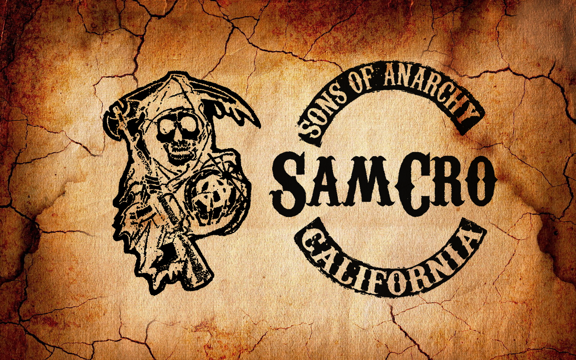 Sons Of Anarchy Dark Horror Grim Reaper Biker Motorcycle Skull