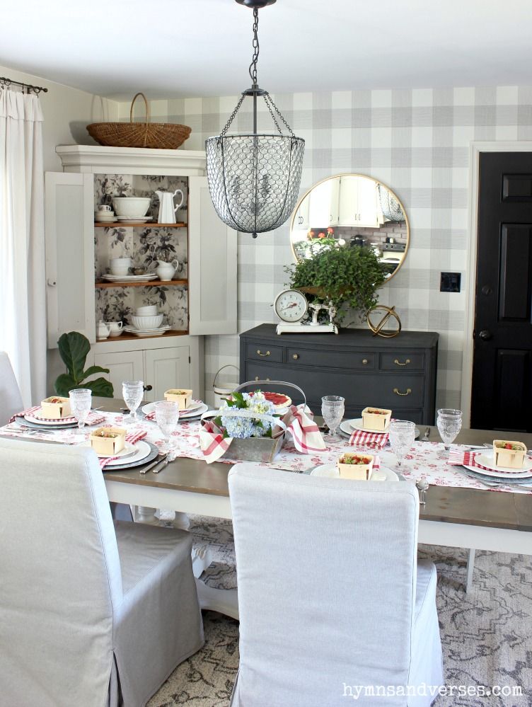 Vintage Style Home Tour Summer Dining Room And Kitchen