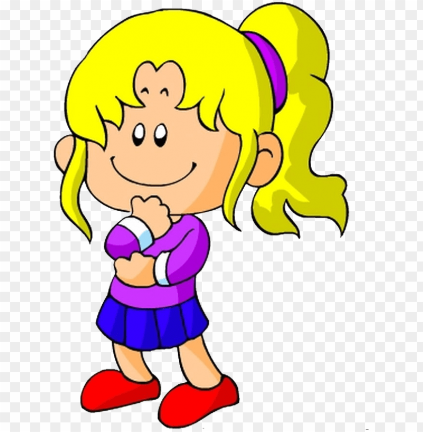 Cartoon Child Clip Art Ni A Pensando Dibujo Png Image With