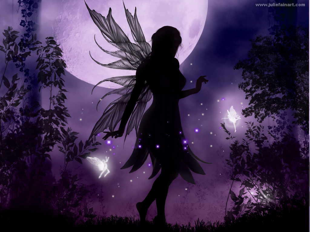 Fairy Silhouette Fairies Wallpaper