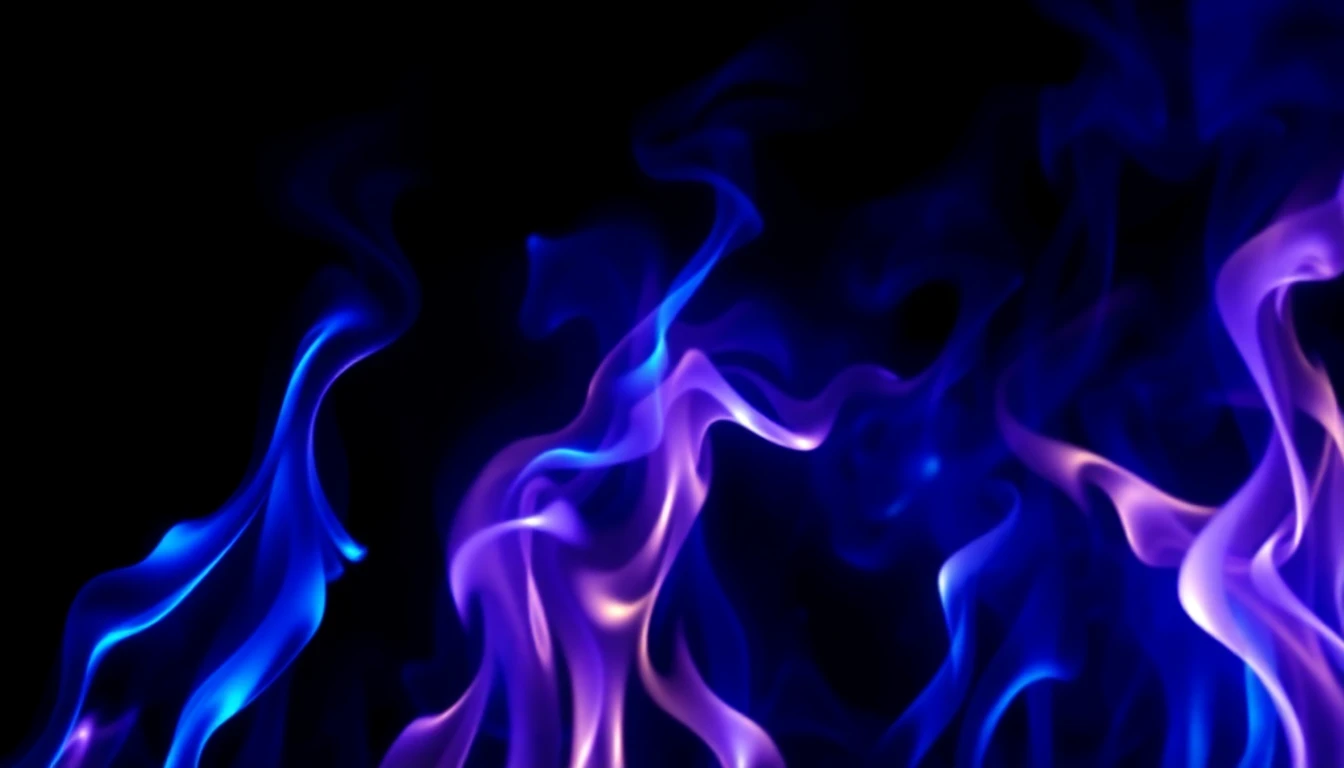 Blue Flames Wallpaper