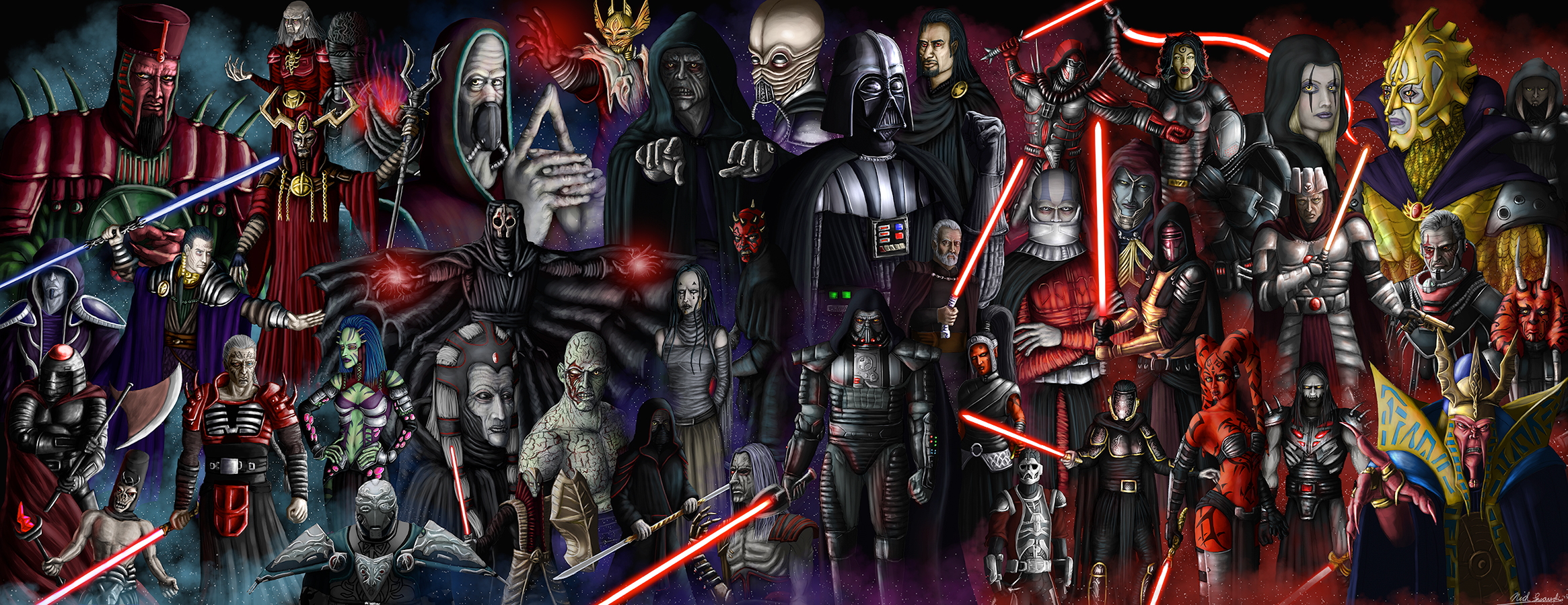 Sith Lord Wallpaper The sith lords by mr 2330x900