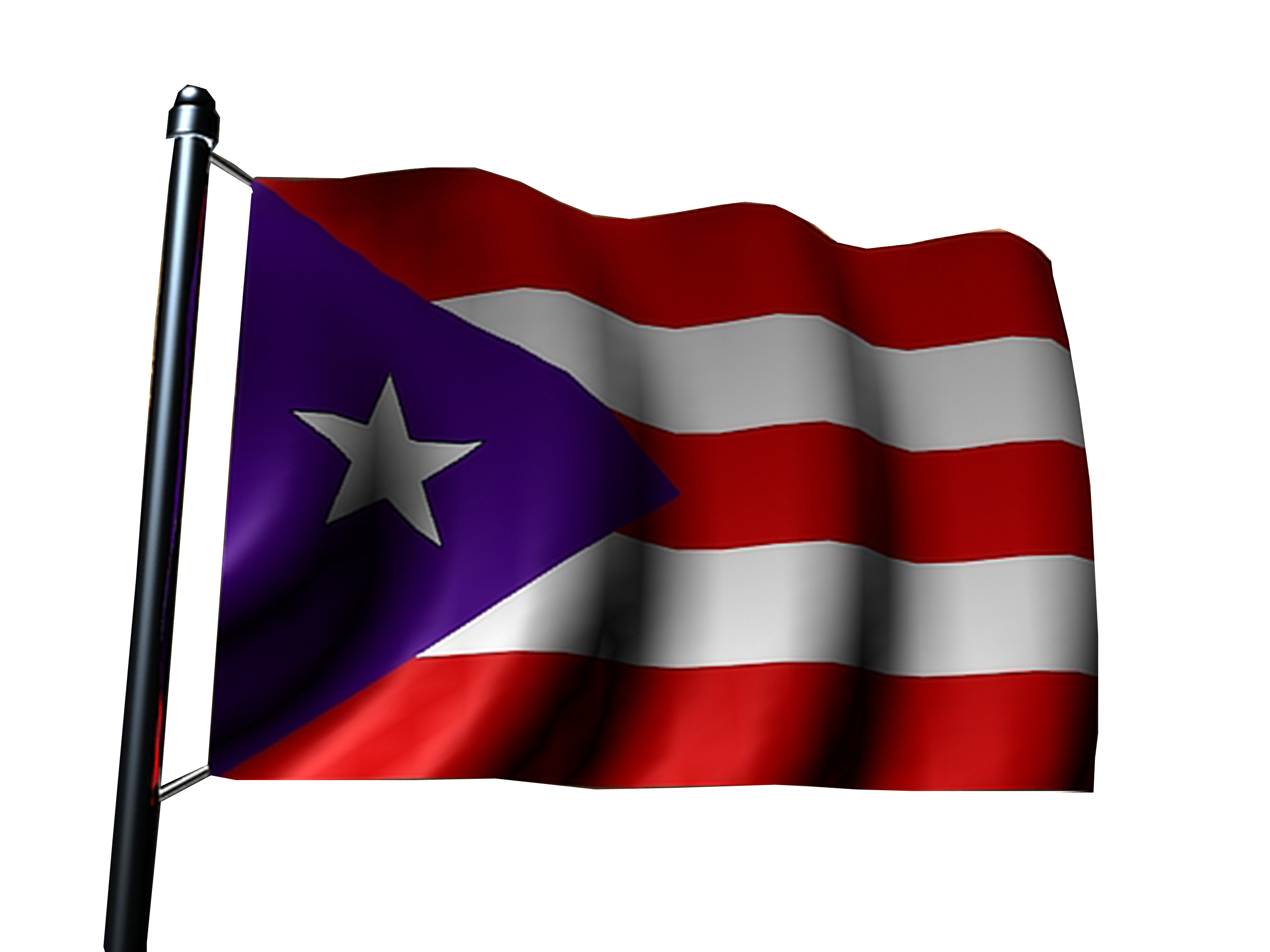 14k Yellow Gold Enameled Puerto Rico Flag Pendant At Jewelrywishes