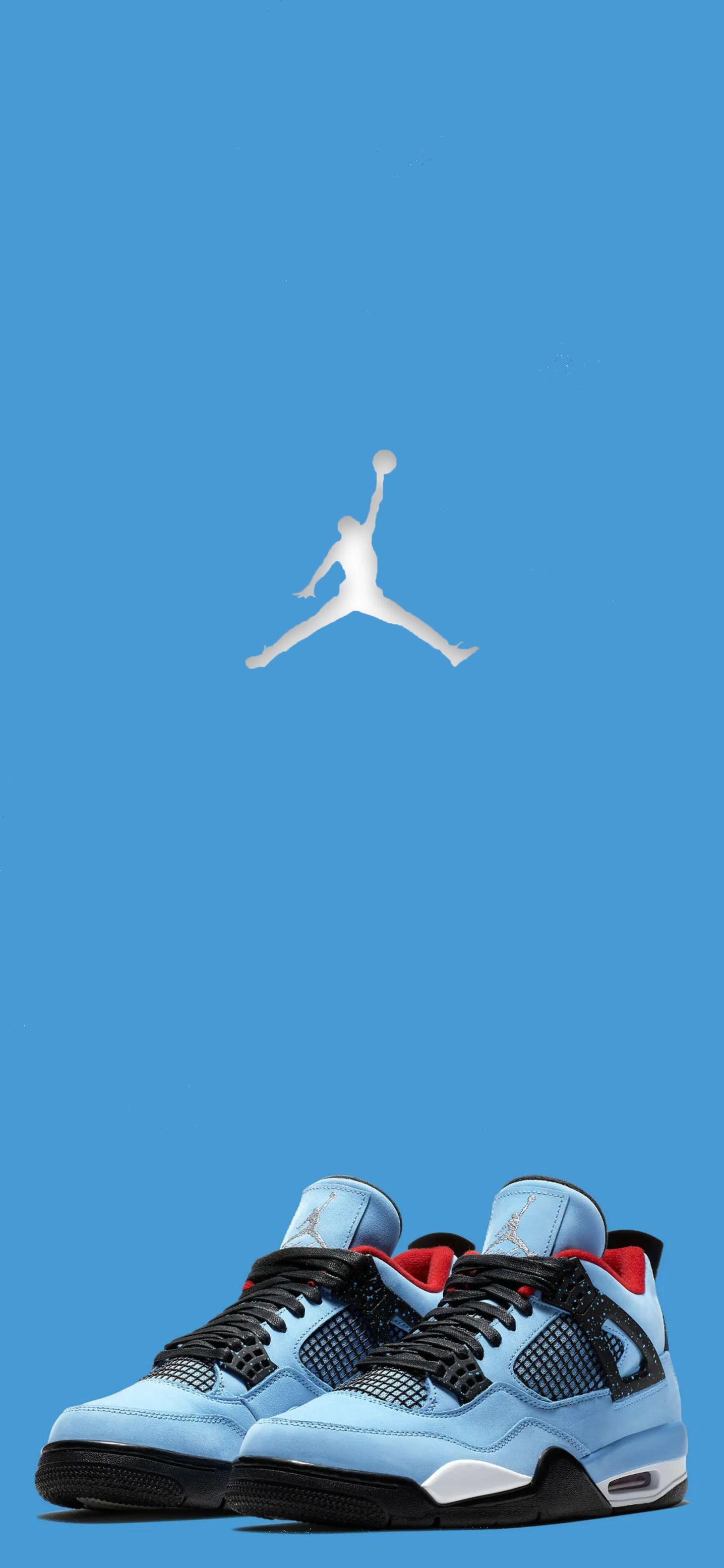 Air Jordan S Retro Travis Scott Logo Wallpaper Nike