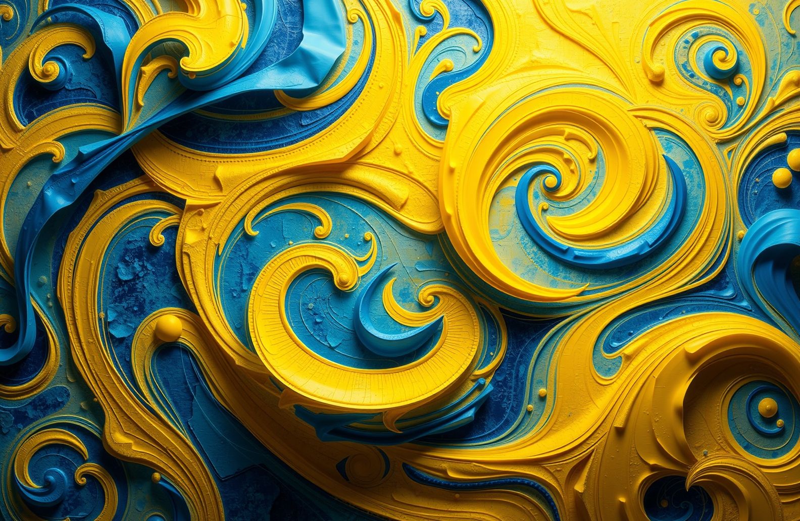 Yellow And Blue Wallpaper