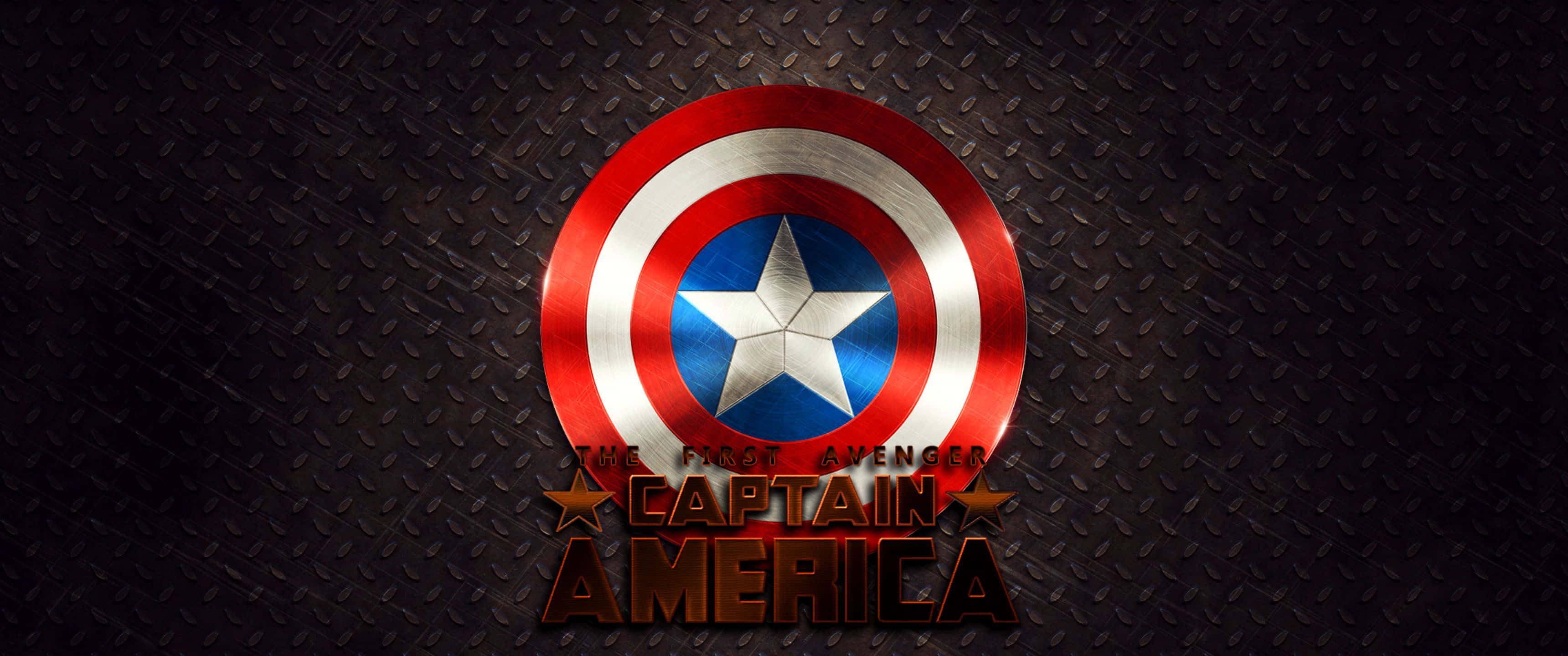 Marvel Superhero Captain America Looks Powerful And Determined Wallpaper