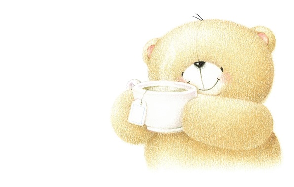 Forever Friends Deckchair Bear Teddy Art Mood Children Tea