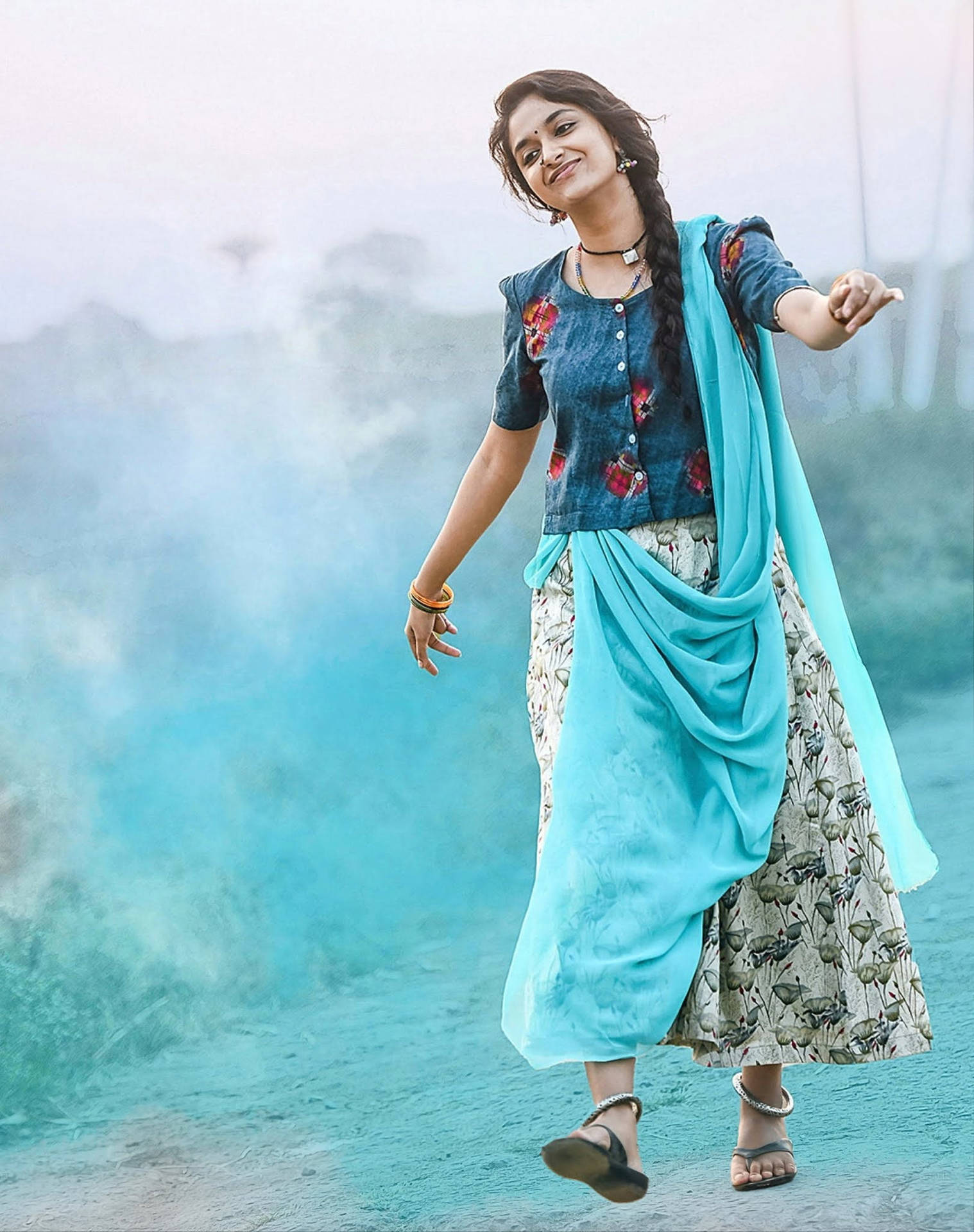 Keerthi Suresh HD Wallpaper