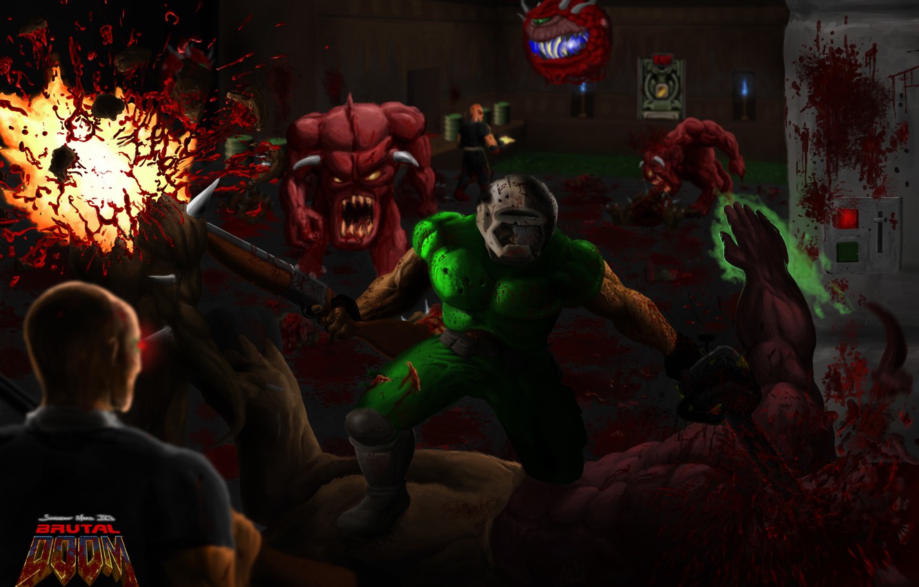 Wallpaper Background The Game Legend Marines Doom