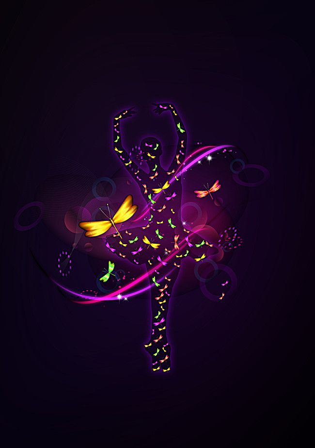 Advertising Background Beautiful Woman Dancing Mujer Hermosa
