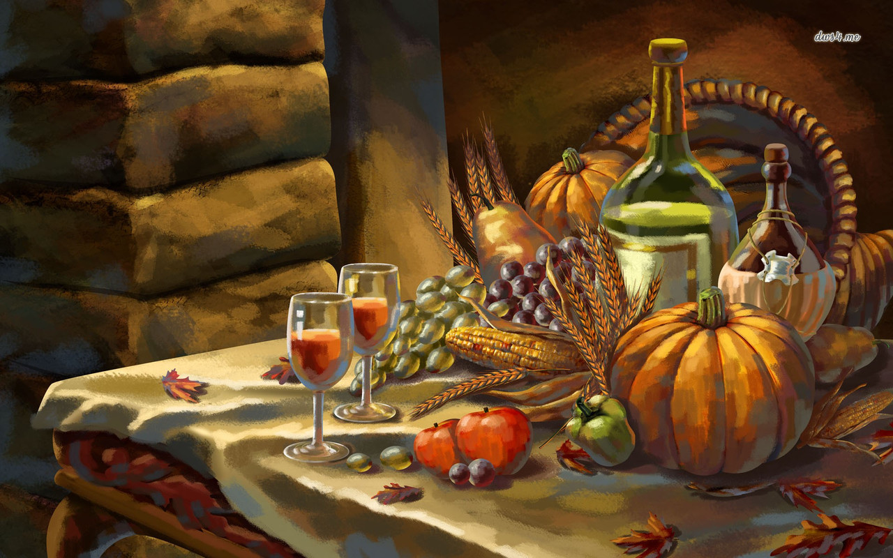 Thanksgiving Feast Wallpaper Holiday