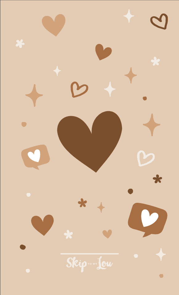 Able Brown Heart Wallpaper For Phone And Puter