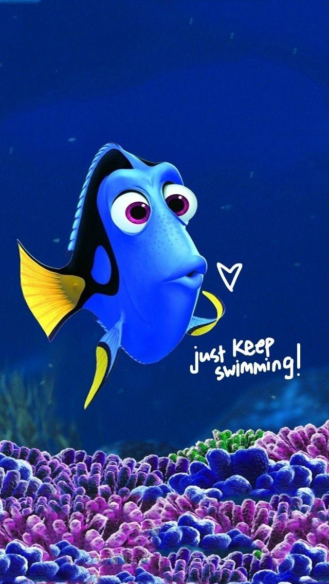 Disney iPhone Wallpaper Keep Swimming