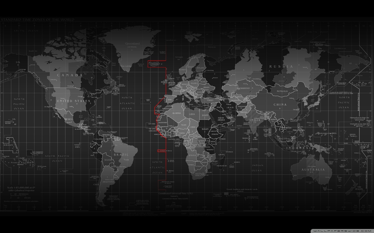 Wallpaper Thinkpad Time Zone Map HD High Definition