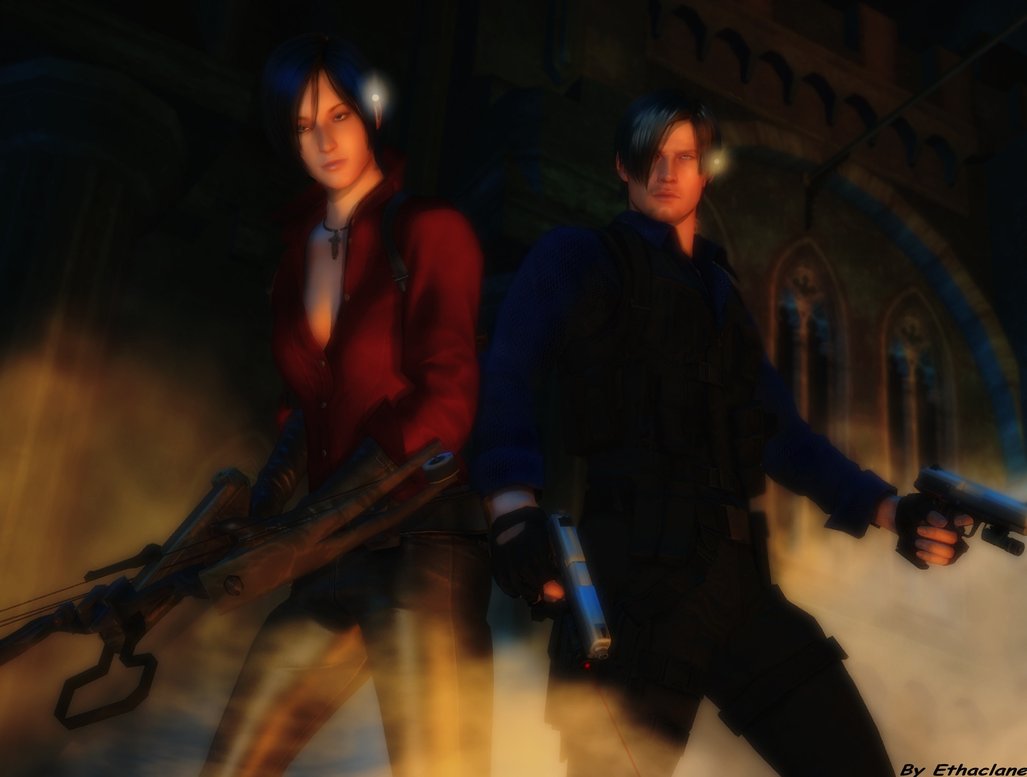 Resident Evil Wallpaper Leon And Ada By Ethae On
